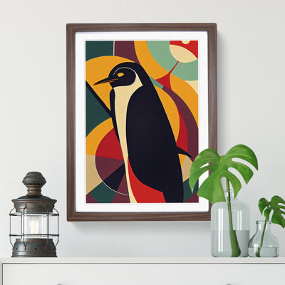 Penguin In Abstract No.2 - Wall Art