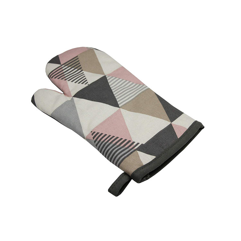 Fjørde & Co Amelia Floral Cotton Oven Mitt, Blush Pink