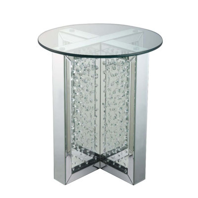 Glass Top End Table
