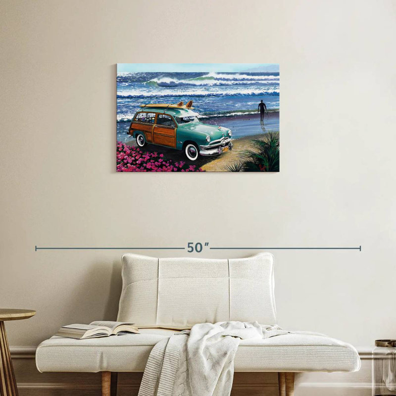 Surf City, peinture, H 20 po x l 30 po