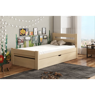 Carmiencke Single (3') Kids Bed with Mattress and with Trundle Bed