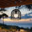 SUNJOY Outdoor Chandelier Wicker Hanging Light Fixture with Remote Control - Black-111655986
