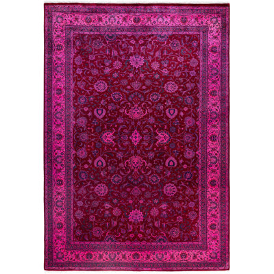 Overdyed One-of-a-Kind 6' 1" x 8' 10" Hand Knotted Area Rug