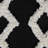 Handmade Modern Geometric Black & White 100% Cotton Pouf