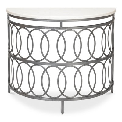 Olympia 41'' Marble Top Console Table