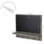 Wall Mounted 5-Hook Memo Board Chalkboard 