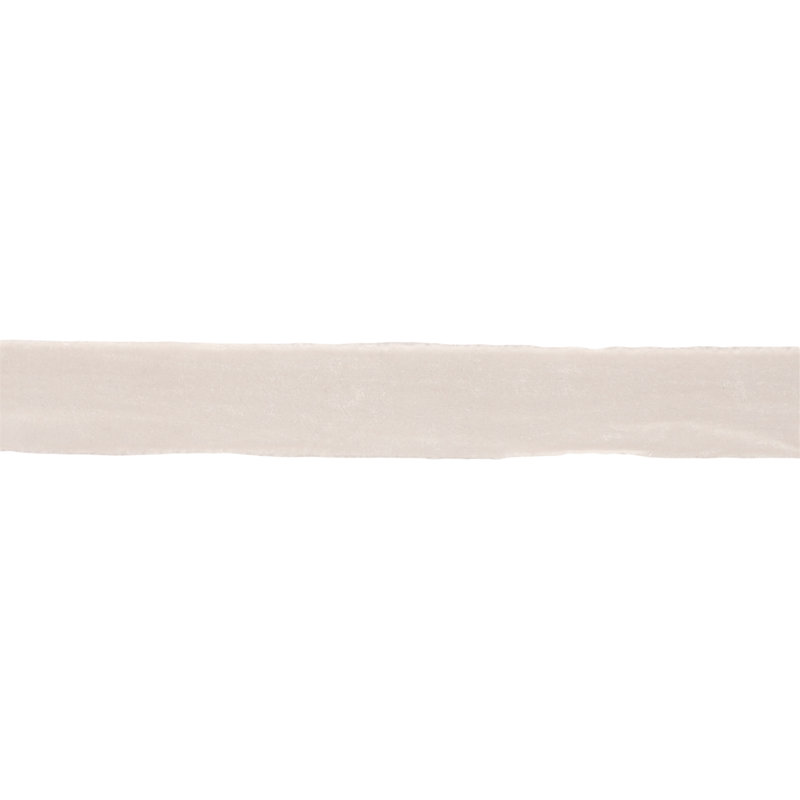 Ruban de velours à bord brut, H 2,5 po x l 360 po x P 2 po, Blanc