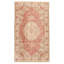 Tapis unique en laine rouge / crème 5 pi 3 po x 9 pi Leoine New Age