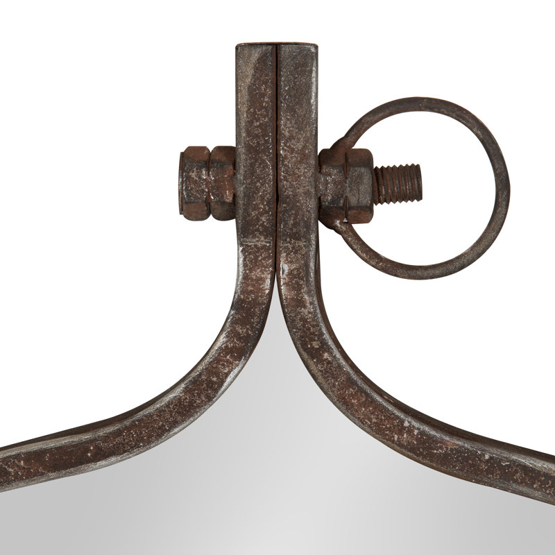 Miroir d'appoint Ristaino, Bronze, 28,5 po x 23,5 po