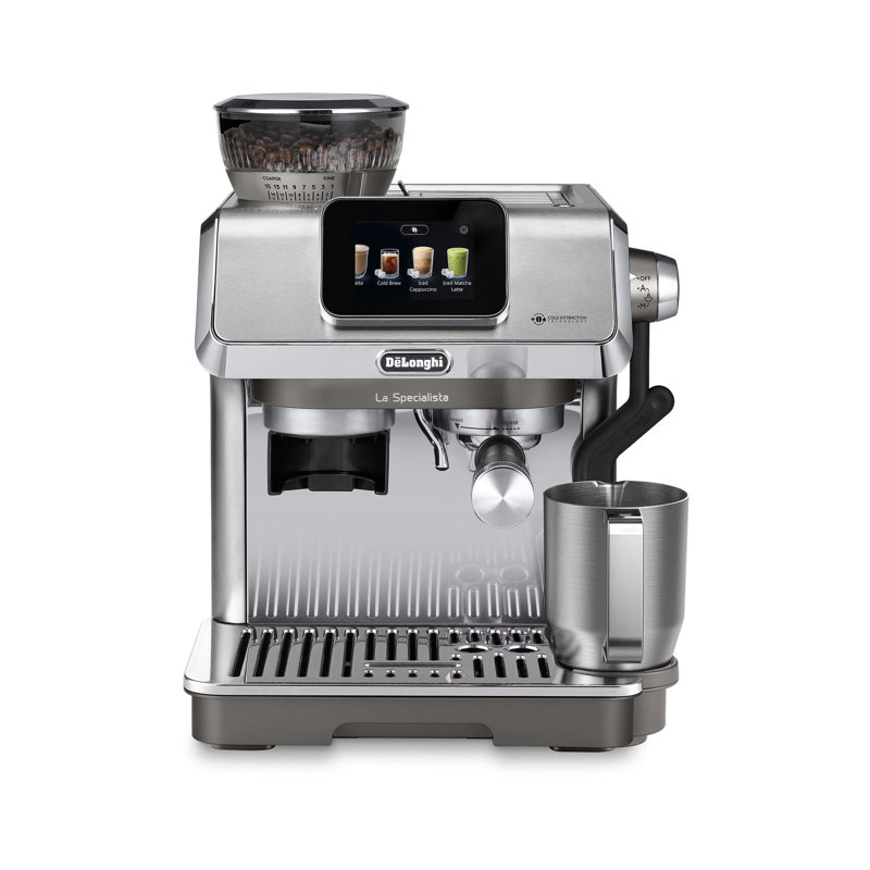 De'Longhi La Specialista Duo Espresso Machine with Touch Screen, Grinder, Cold Brew & Milk Frother
