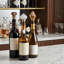 Ensemble de 3 bouchons de bouteille en marbre et métal avec support, accessoires de bar à cocktails, coffret-cadeau inclus. Finitions en or et blanc.