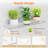 Window Plant Floating Shelves 15 Inch, 2 Pack Acrylic Suction Cup Shelf, Window Sill Extender For Indoor Succulent Plants, Micro Greens, Seed Starter Pots, Herb Planters