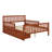 Wood Platform Bed With Guardrails On Both Sides And Two Storage Drawers-553419315