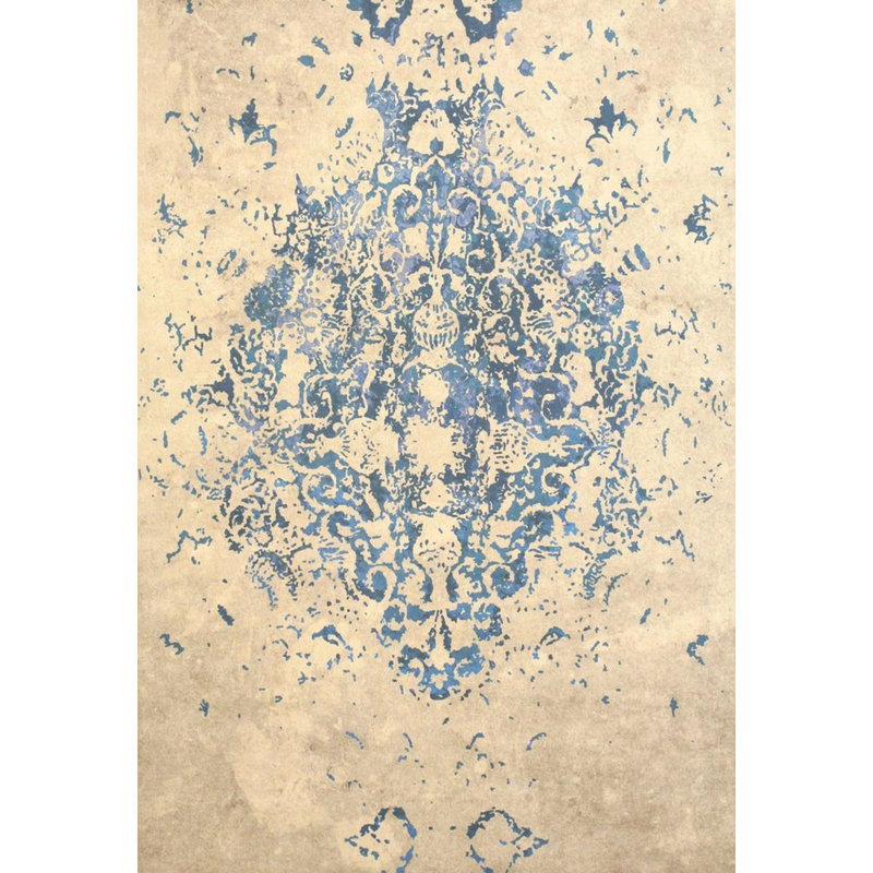 Lecuyer Blue Machine Made Area Rug, Rectangle 5'3" x 7'6"