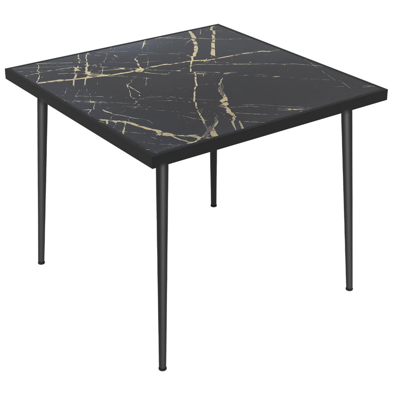 Camya Square Metal Outdoor Dining Table , 90cm W 90cm D