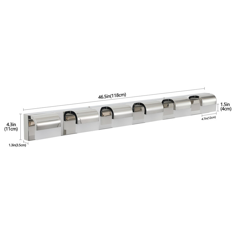 Bathroom Vanity Lights 6-, Led Over Mirror, Modern , -Proof, 6.3 In. Package Height, 30W, 100-120V 6- Wall Lighting, Acrylic Material, 1950 Lumen, 6000K