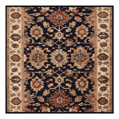 Machine Washable Persian Brown Area Rug