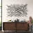 Black Metal Overlapping Lines Geometric Home Wall Decor