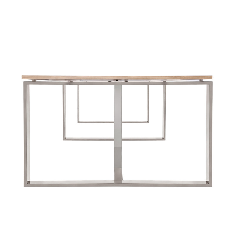 Table de conférence rectangulaire, Orme pâle, H 47,24 po x L 118,11 po x l 29,53 po