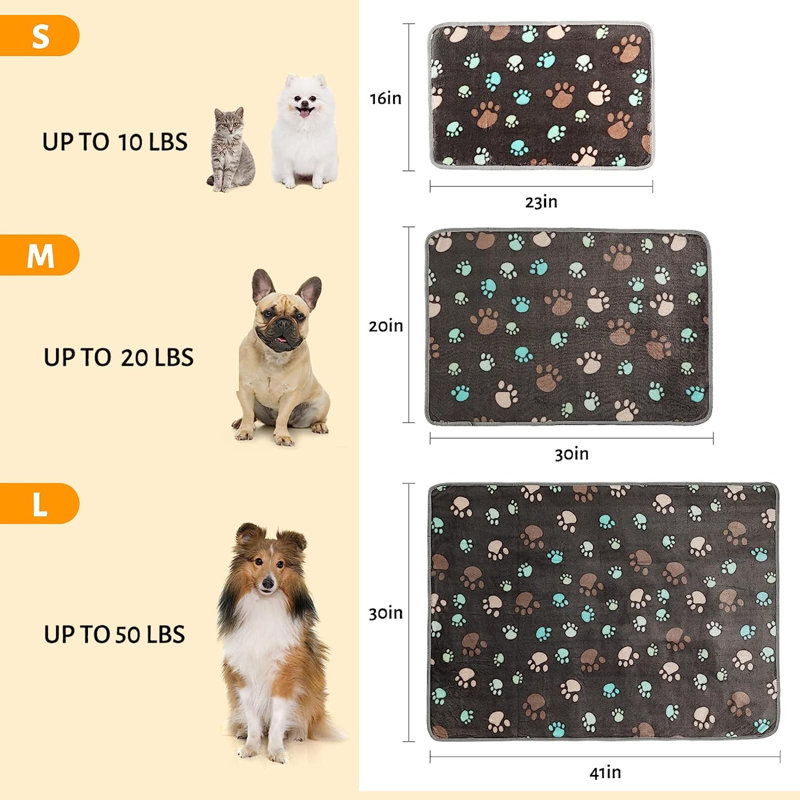 Couverture pour animal, L 20 po x l 30 po