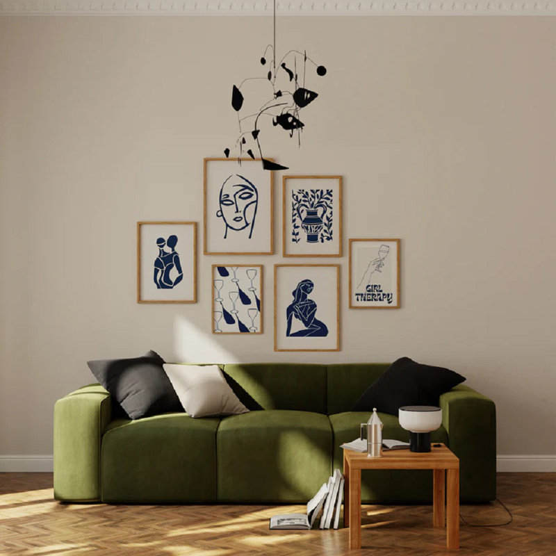 Abstract Bluefigure Print 1, 40cm H x 30cm W