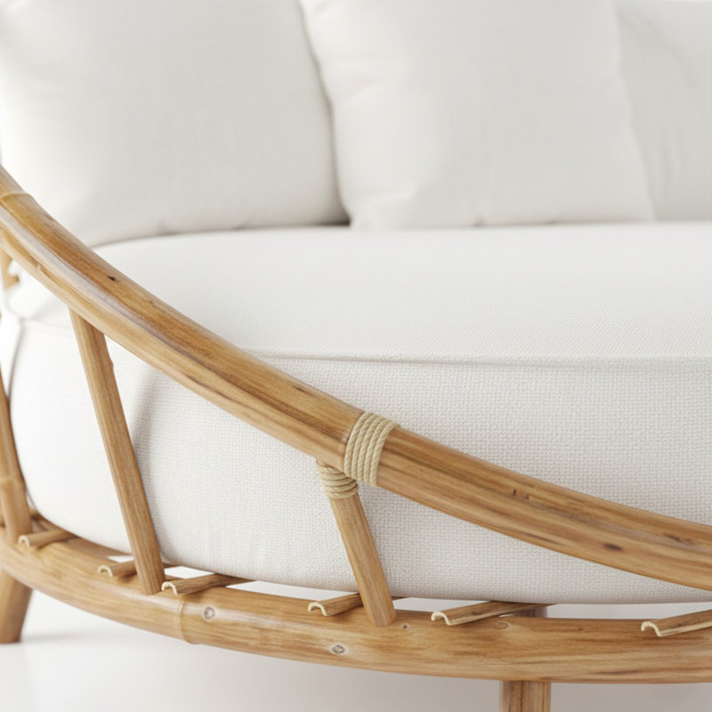 Ventimiglia Bamboo Outdoor Lounge Chair, Natural