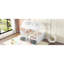 Structure de lit double en bois pleine grandeur, blanc-739740823-739740822