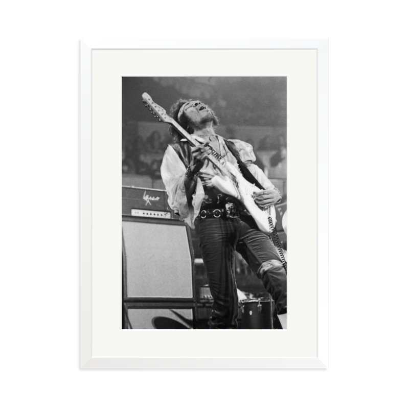 Jimi Hendrix, 1969, XLarge, White