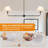 2-Light Black Linear Chandelier, Modern Chandelier For Dining Room Light Fixture With White Fabric Shade-1283997212