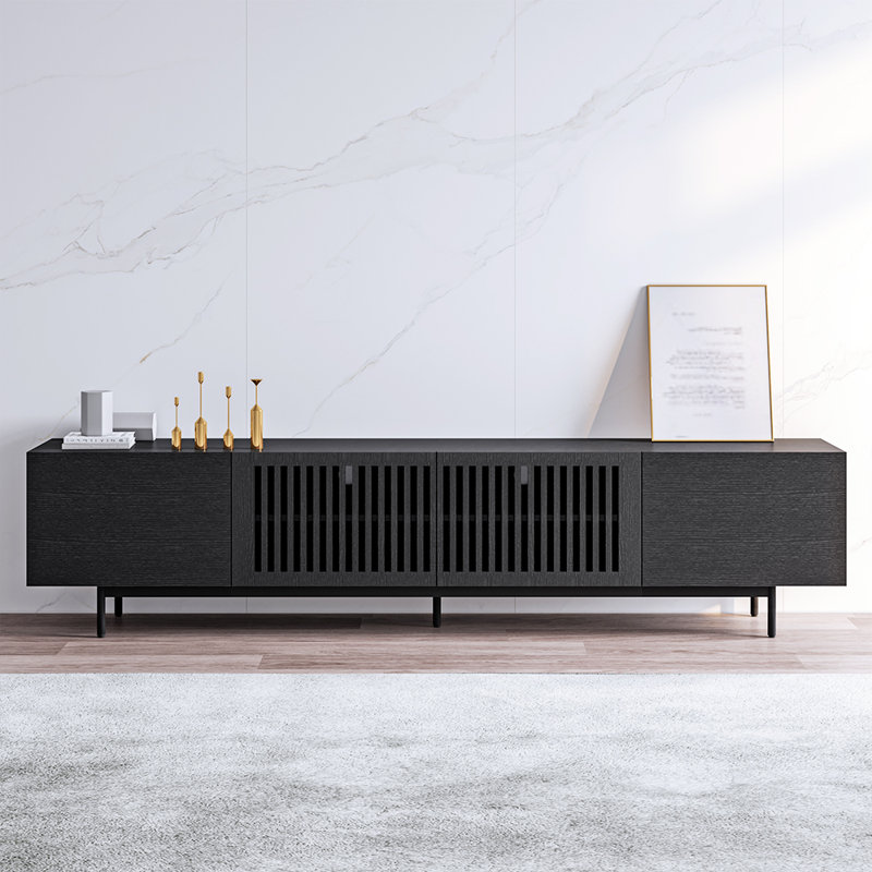 TV Stand for TVs up to 75", 70.87", Black
