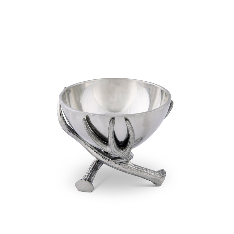 Arthur Court Designs Antler Aluminum Salad Bowl