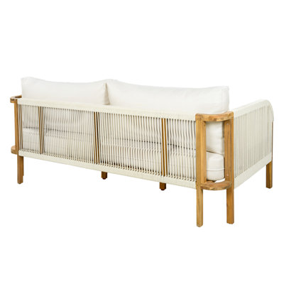 Outdoor Acacia Wood with Rope Daybed