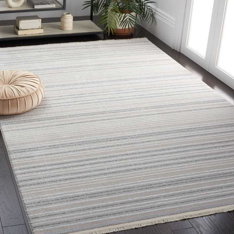 Whisper Performance Striped Rug, Rectangle 5'3" x 7'6"