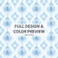 Ensemble de literie moderne 5 pièces - Ensemble de housse de couette et coussin décoratif scandinave bleu et blanc-124290316