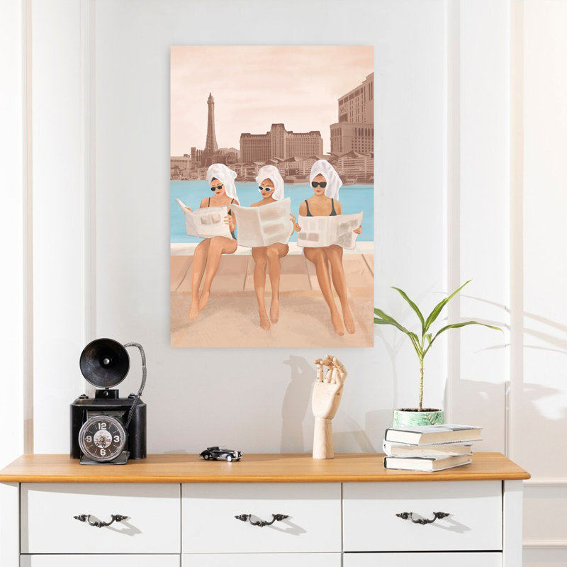 Flow Line - Wrapped Canvas Print, 60.96 cm H x 40.64 cm W