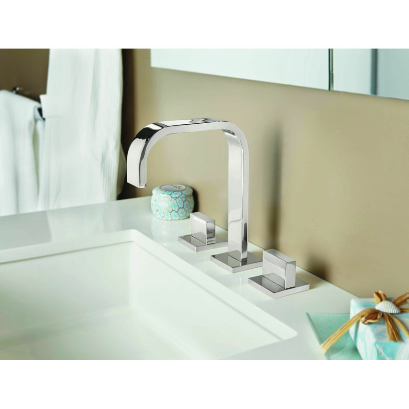 Mar 8" Widespread Lavatory Faucet, Burnished Brass