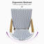 Ensemble de 2 tabourets de bar de style champêtre avec dossier en rotin, champagne / bambou-1408457393-1408457398