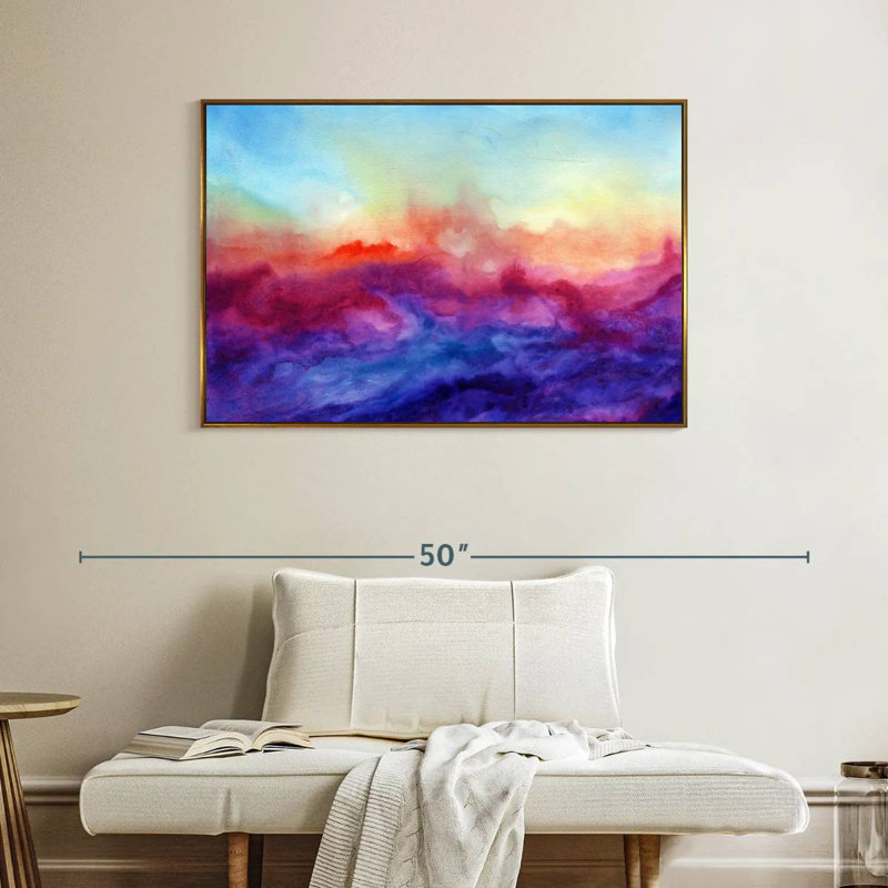 Arpège, Cadre flottant doré, 40 po x 27 po
