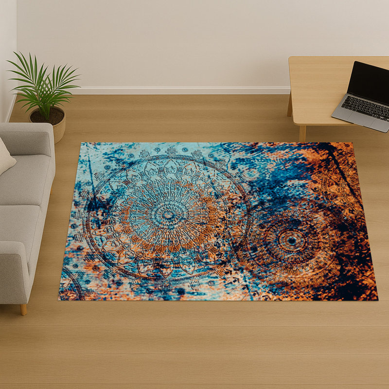 Abstract Area Rug, Runner 70 x 140 cm