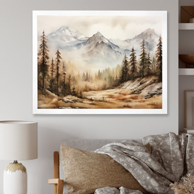 European Fog Mountain Dream I - Winter Landscape Wall Art