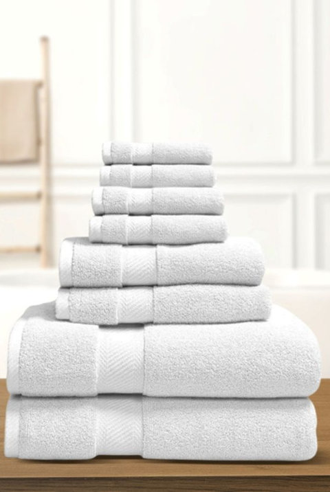 8-Piece Luxury Bath Towel Set