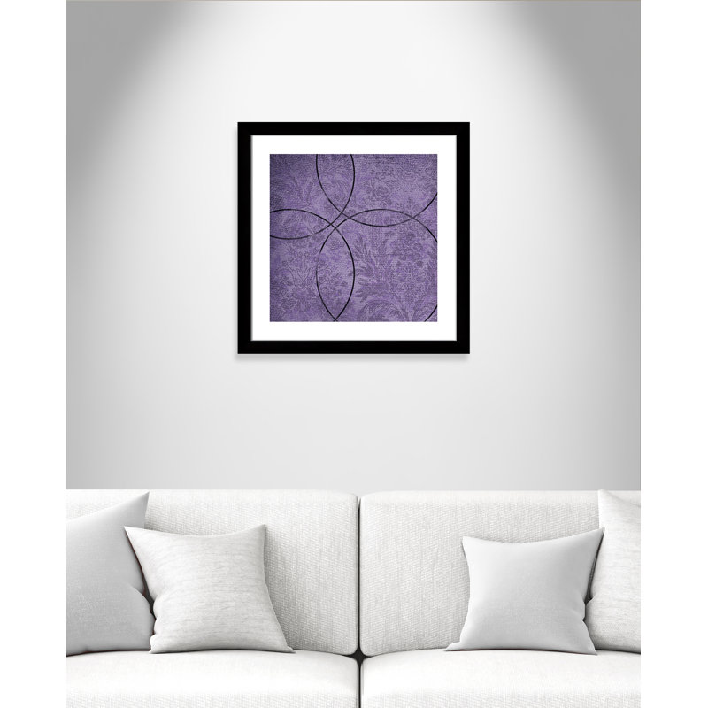Eada «Vibrant Purple Square I», reproduction encadrée