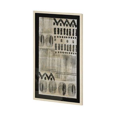 «Wool and Silk I» par Tom Reeves, reproduction d'art encadrée et texturée encadrée à la main