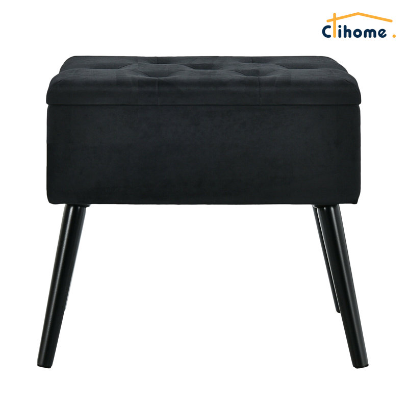 Velvet Ottoman