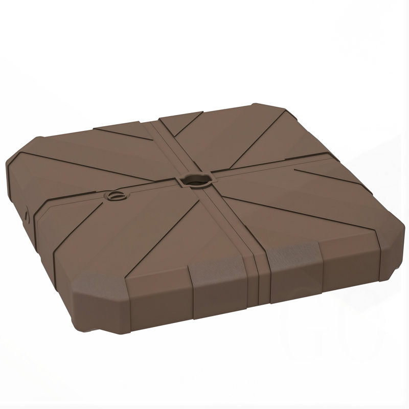 Base de parasol remplie sable / eau Outsunny Cantilever