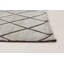 Tapis gris / brun en laine noué à la main de conception unique 6 pi x 9 pi 1 po Theodora