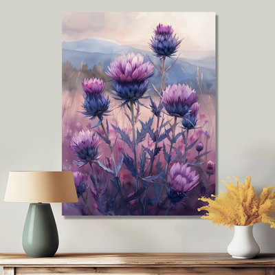Décoration murale mauve parfumée «Thistle Bloom»