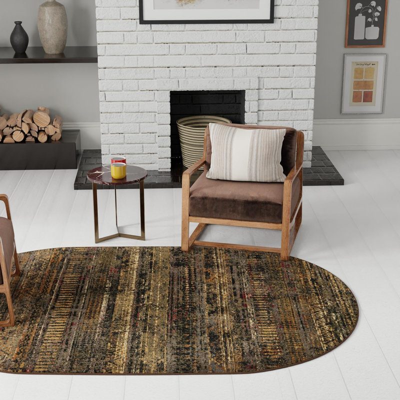 Blakely In Polypropylene Woven by the Quigley Machine, Oval 5'3" x 8'