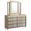 Commode 8 tiroirs avec miroir à trois panneaux Stanton