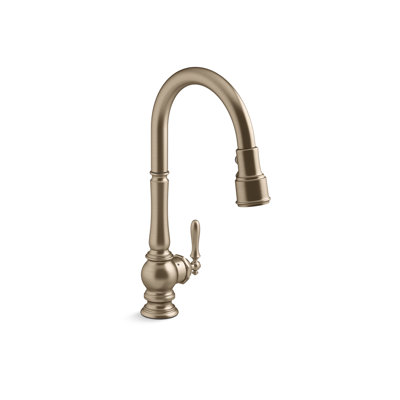 Artifacts Touchless Pull-Down Kitchen Sink Faucet With Kohler Konnect And Three-Function Sprayhead -  K-29709-WB-BV